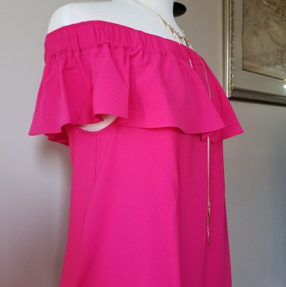 Chelsea28 Off the Shoulder Crepe Dress - Picture 2 of 6